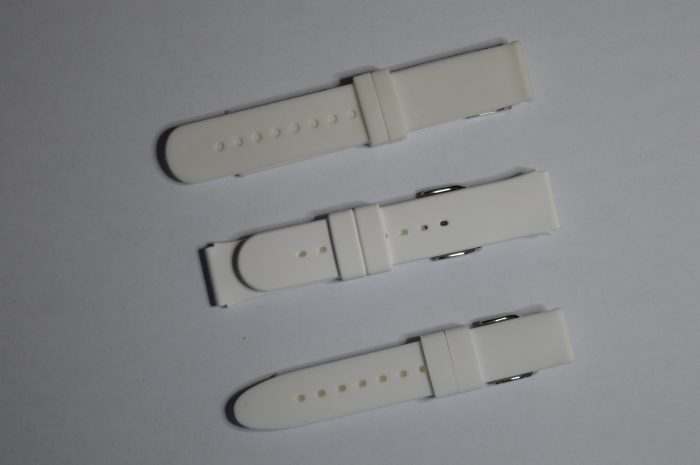 Cinturino Bianco Gomma Liscio