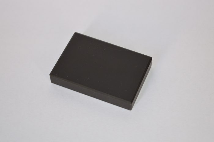 Pietra di paragone naturale nera 60x40x10 mm.